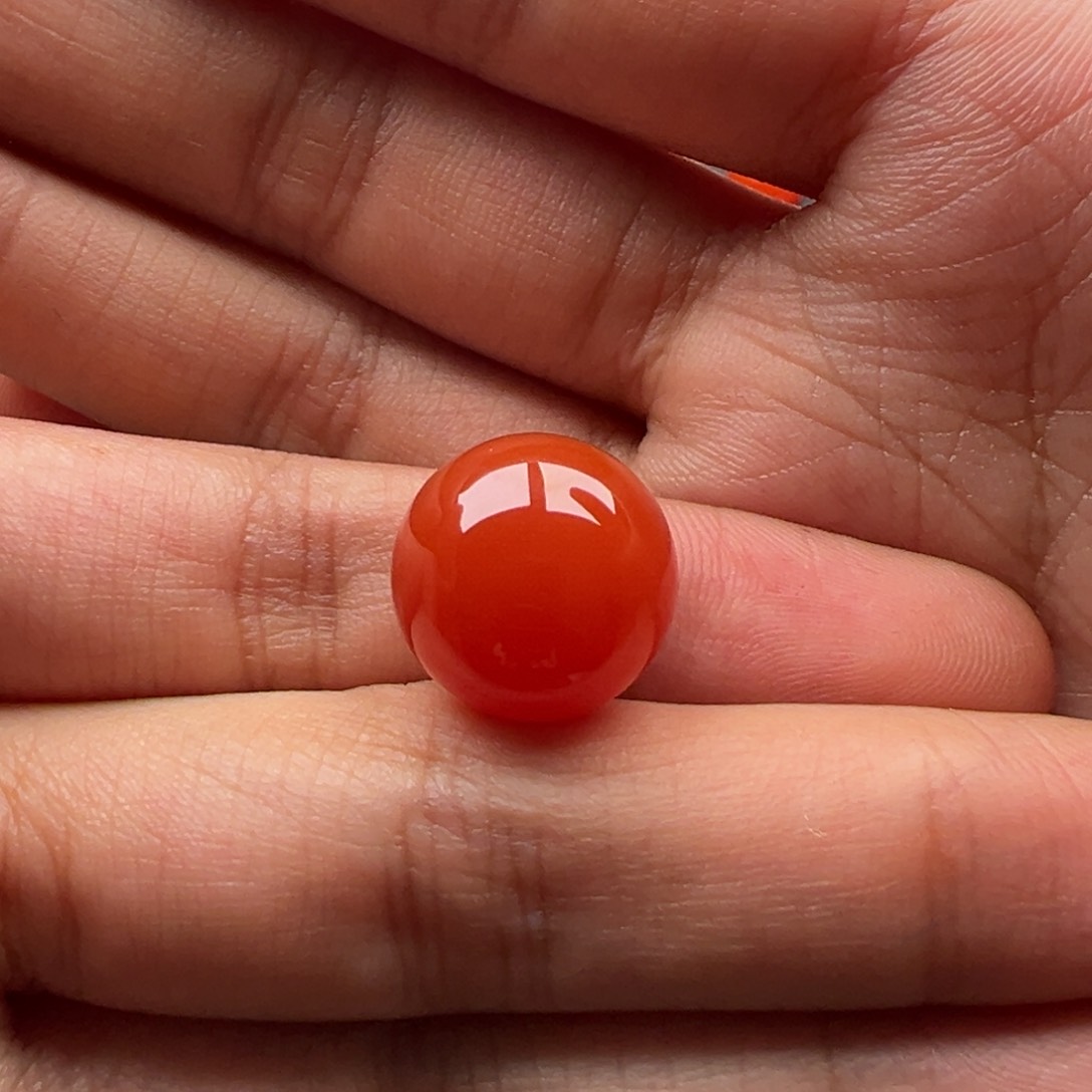 南红玛瑙圆珠15.0未镶嵌磊****o