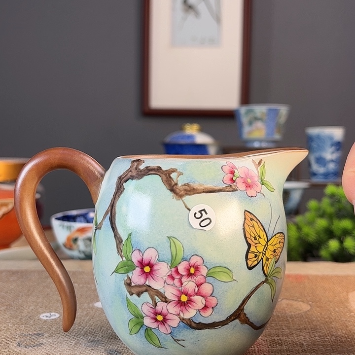 摆件景德镇陶瓷茶杯多