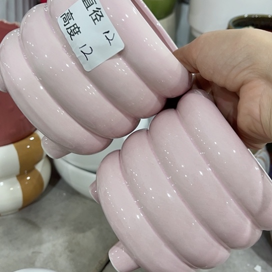 多肉绿植陶瓷花盆9.9包邮，有孔