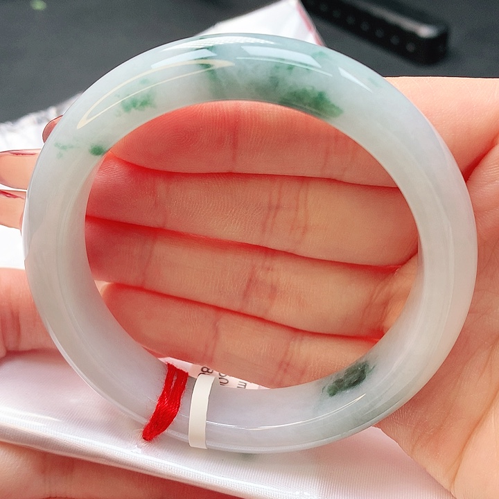 翡翠手镯未镶嵌57正圈