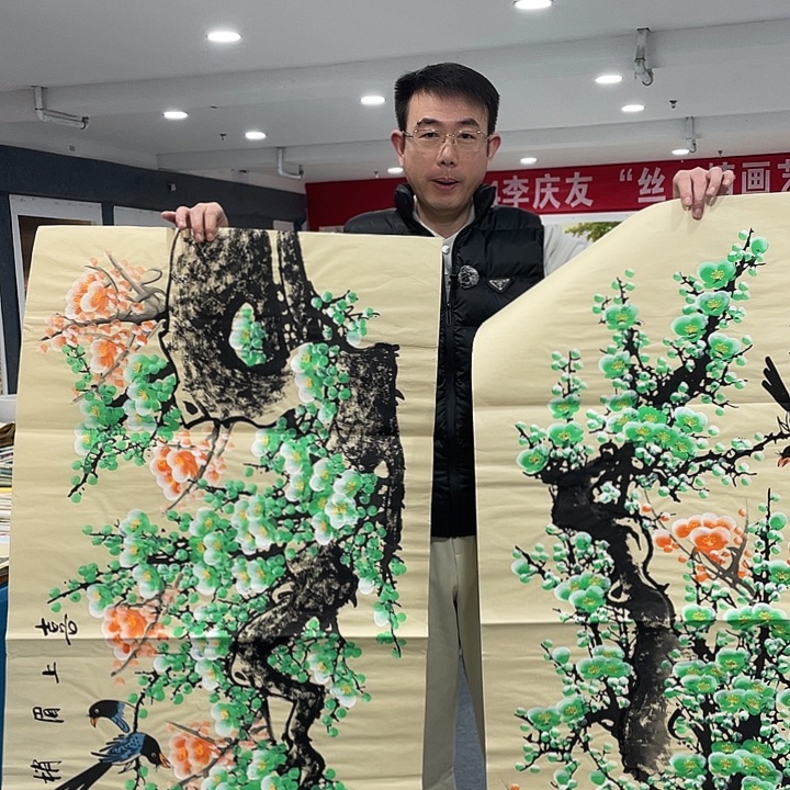 国画今天上午国画作品展示