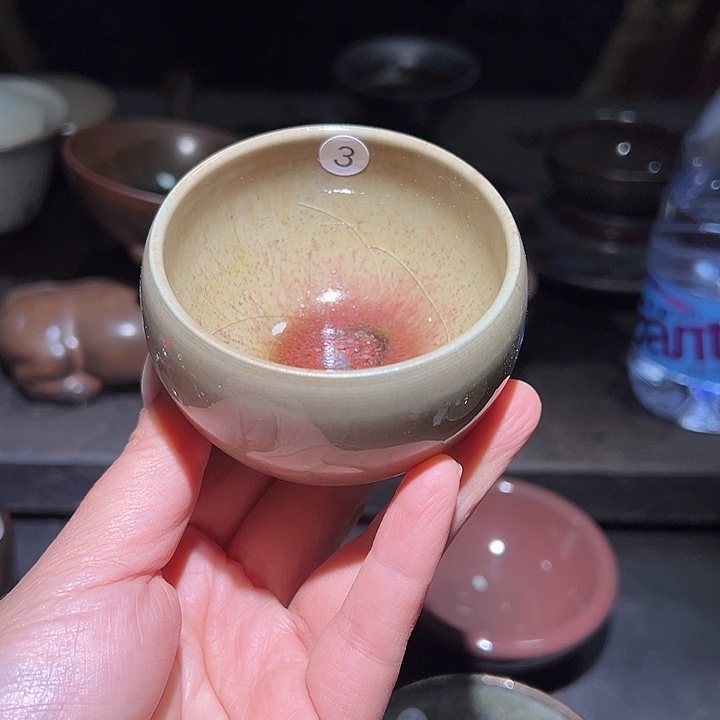 便携款瓷宋御柴烧精品主人杯