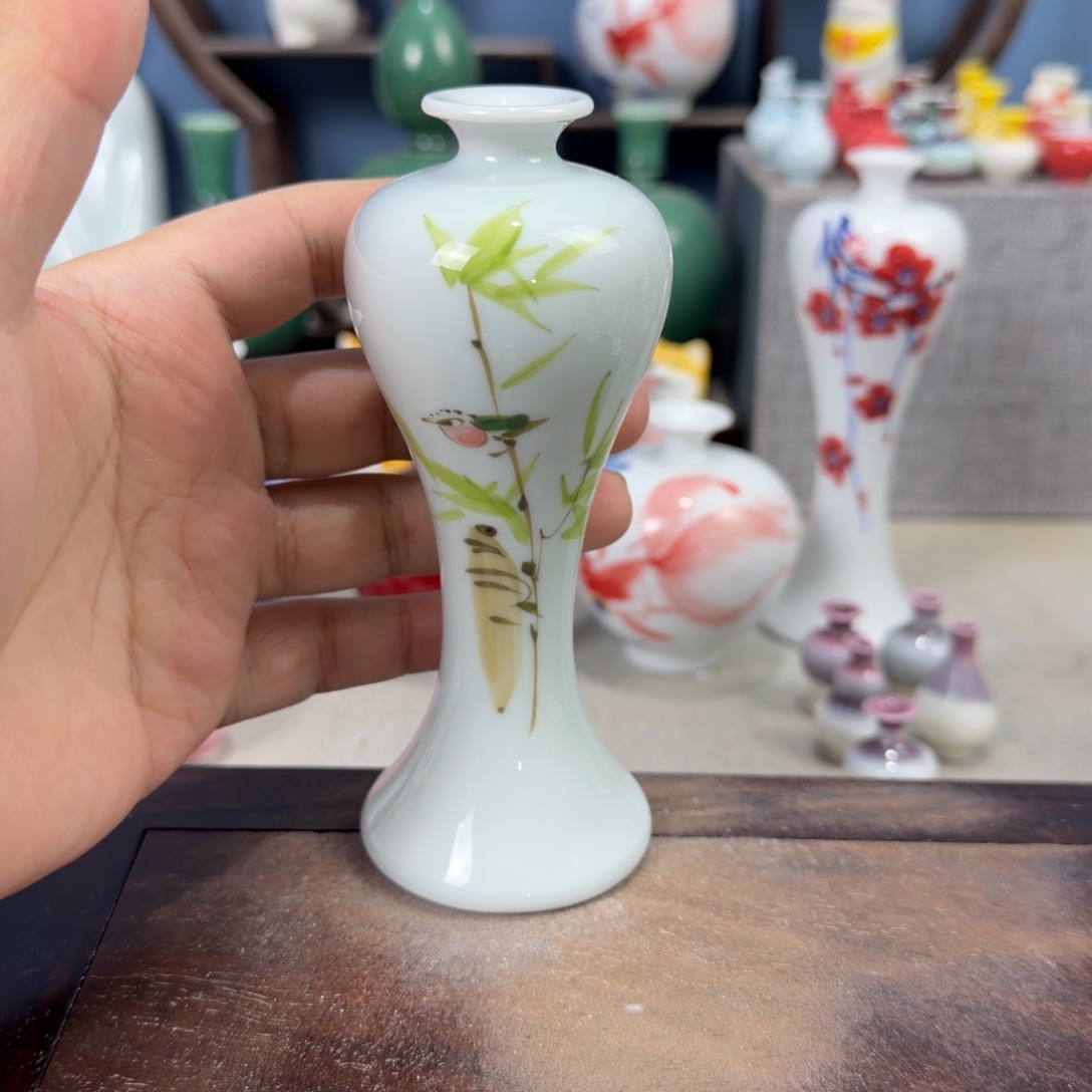 陶瓷手工小花器摆件
