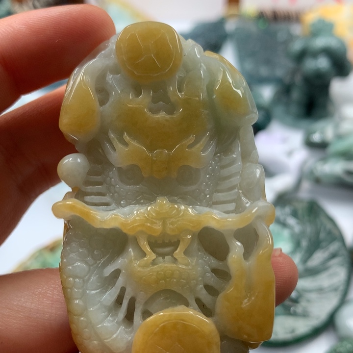 翡翠颈饰未镶嵌保真天然A货翡翠