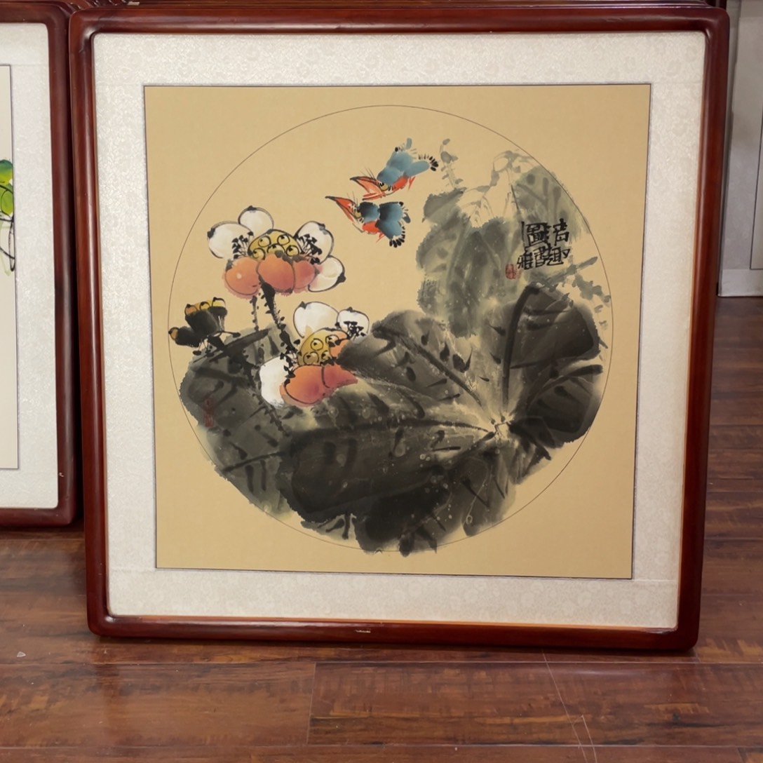 国画带框尺寸63*63厘米