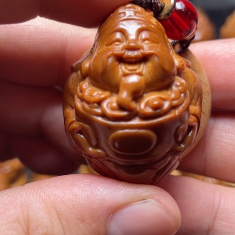 橄榄核手串/手链聚宝财神单子指环穿配3.3左右