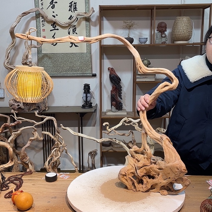 木杜鹃根根艺摆件