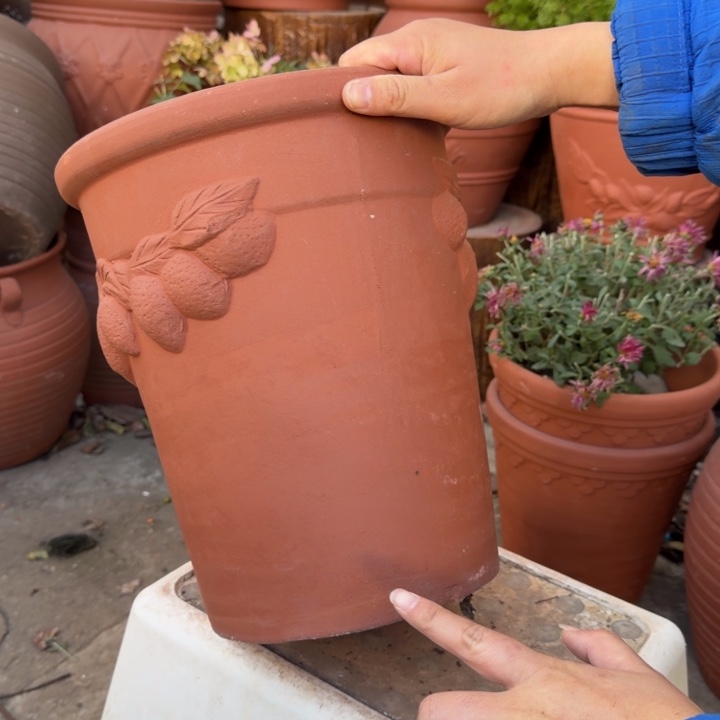 花盆紫砂口25高31宜兴紫砂底部瑕疵