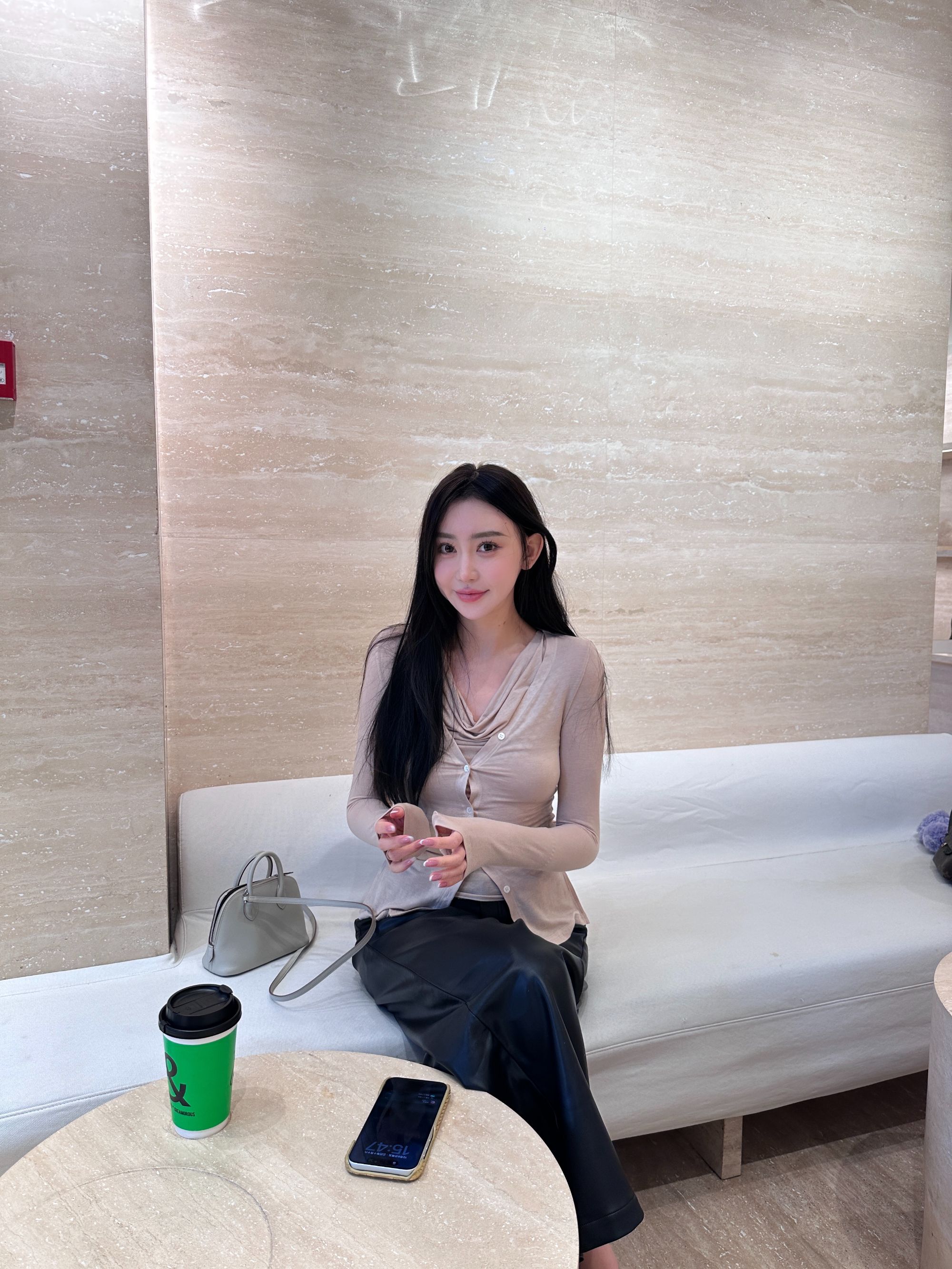 【初见】时尚纯色休闲针织两件套女士AK55132992-A