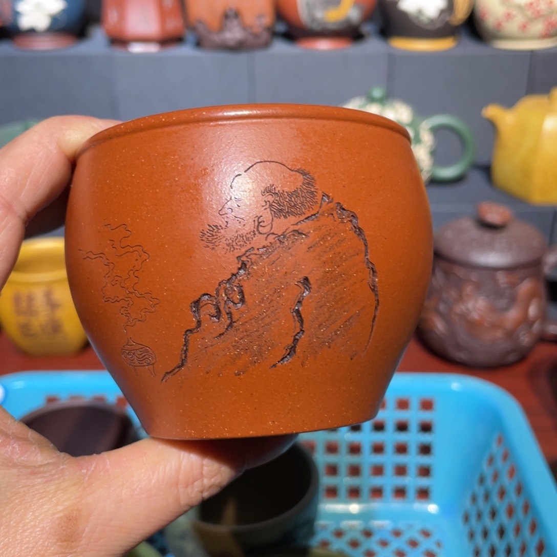 原矿紫砂手工主人杯