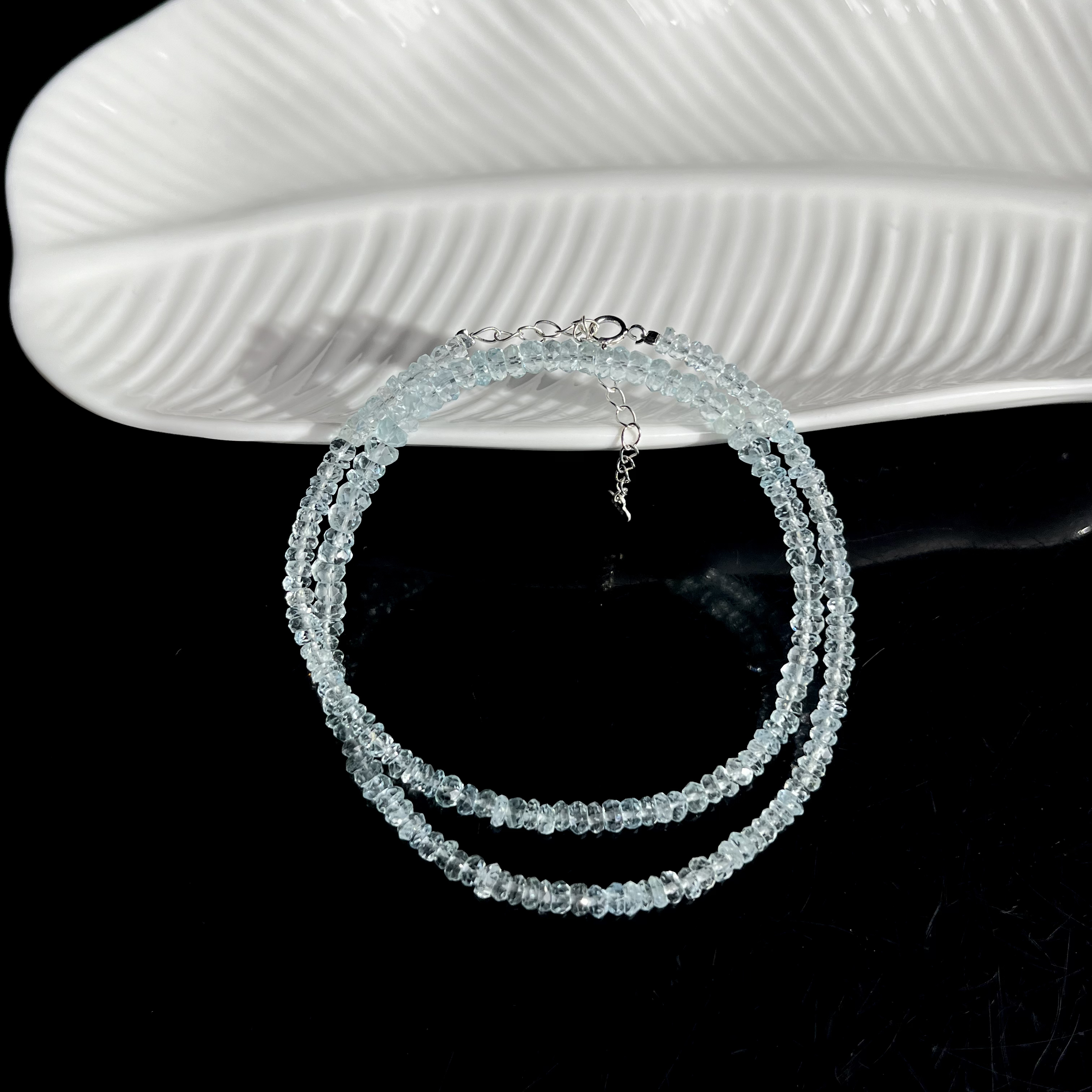 【大鱼甄选】海蓝宝项链4mm+MT1多样性发其一时尚