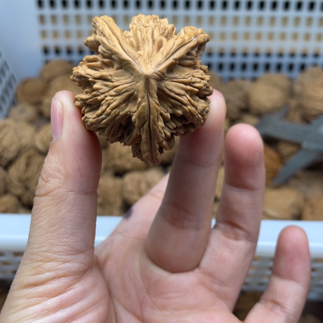 5***7文玩核桃吊坠虎头