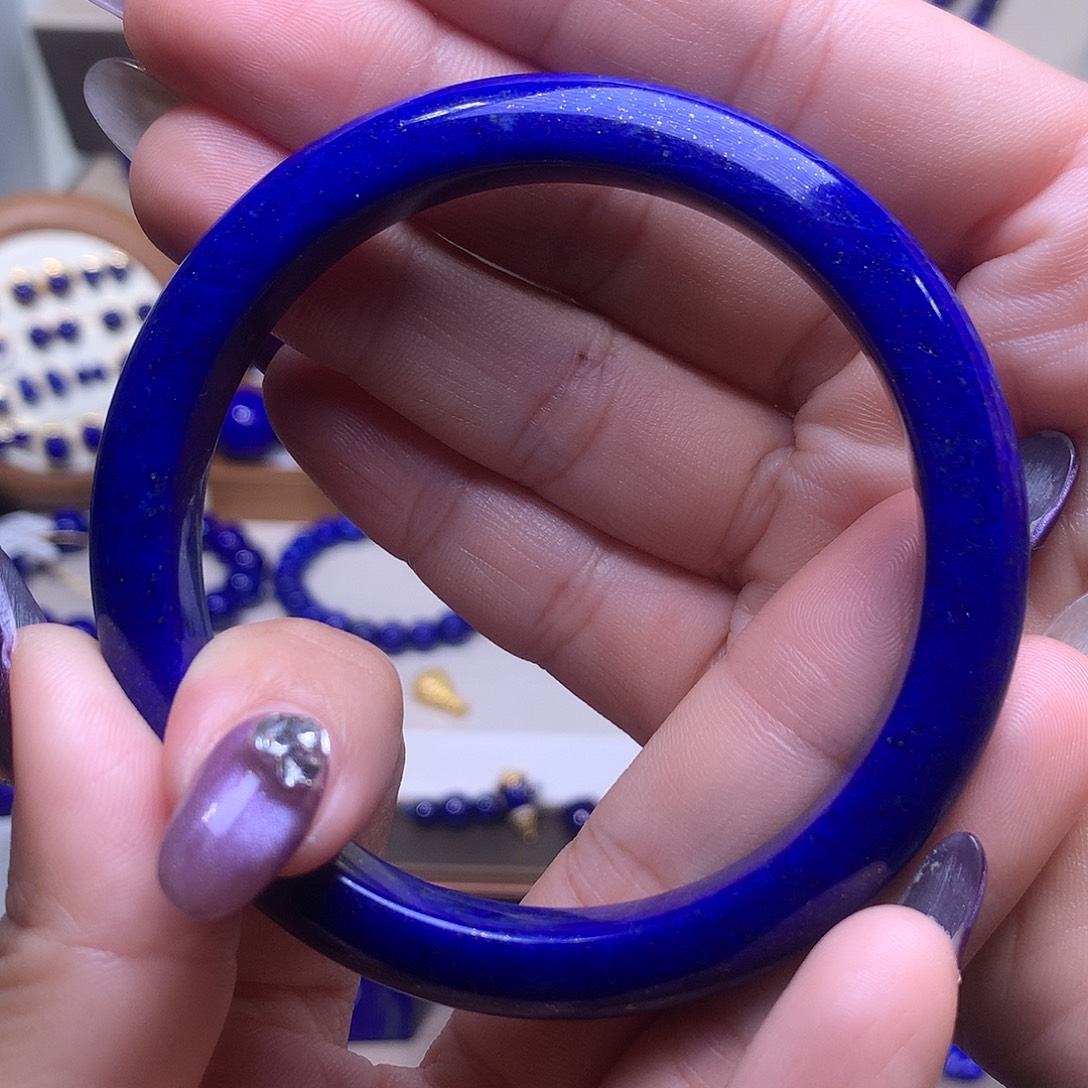 青金石未镶嵌60手镯