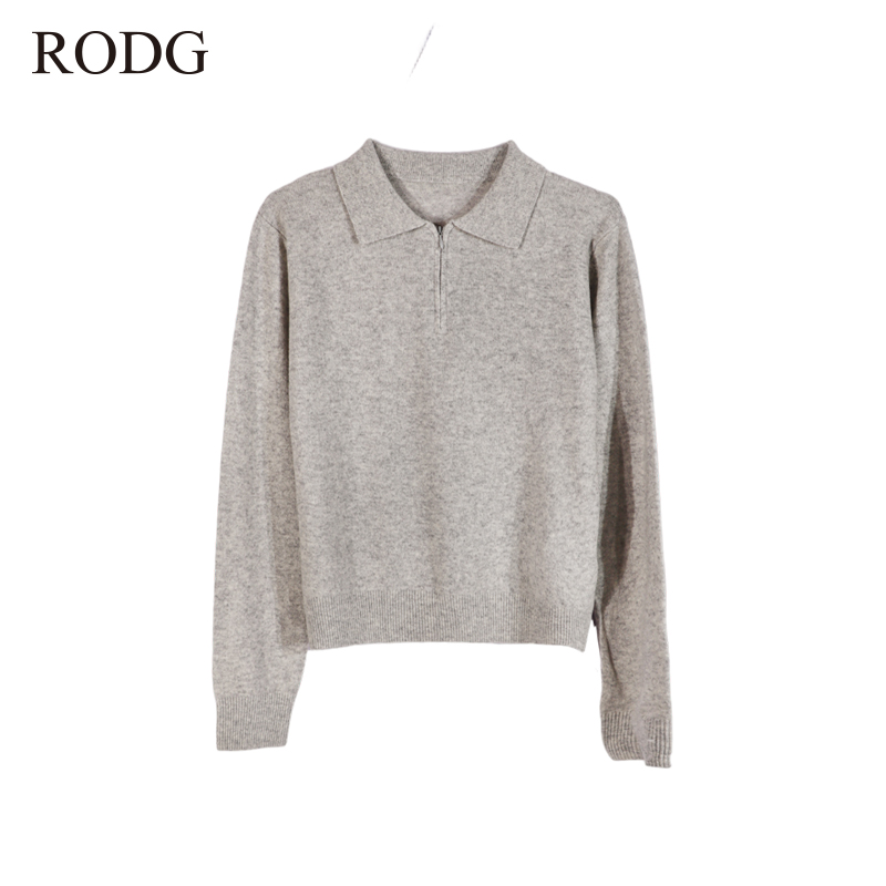 RODGR54ZZ1545A 冬季新款简约V领纯色针织衫 1545