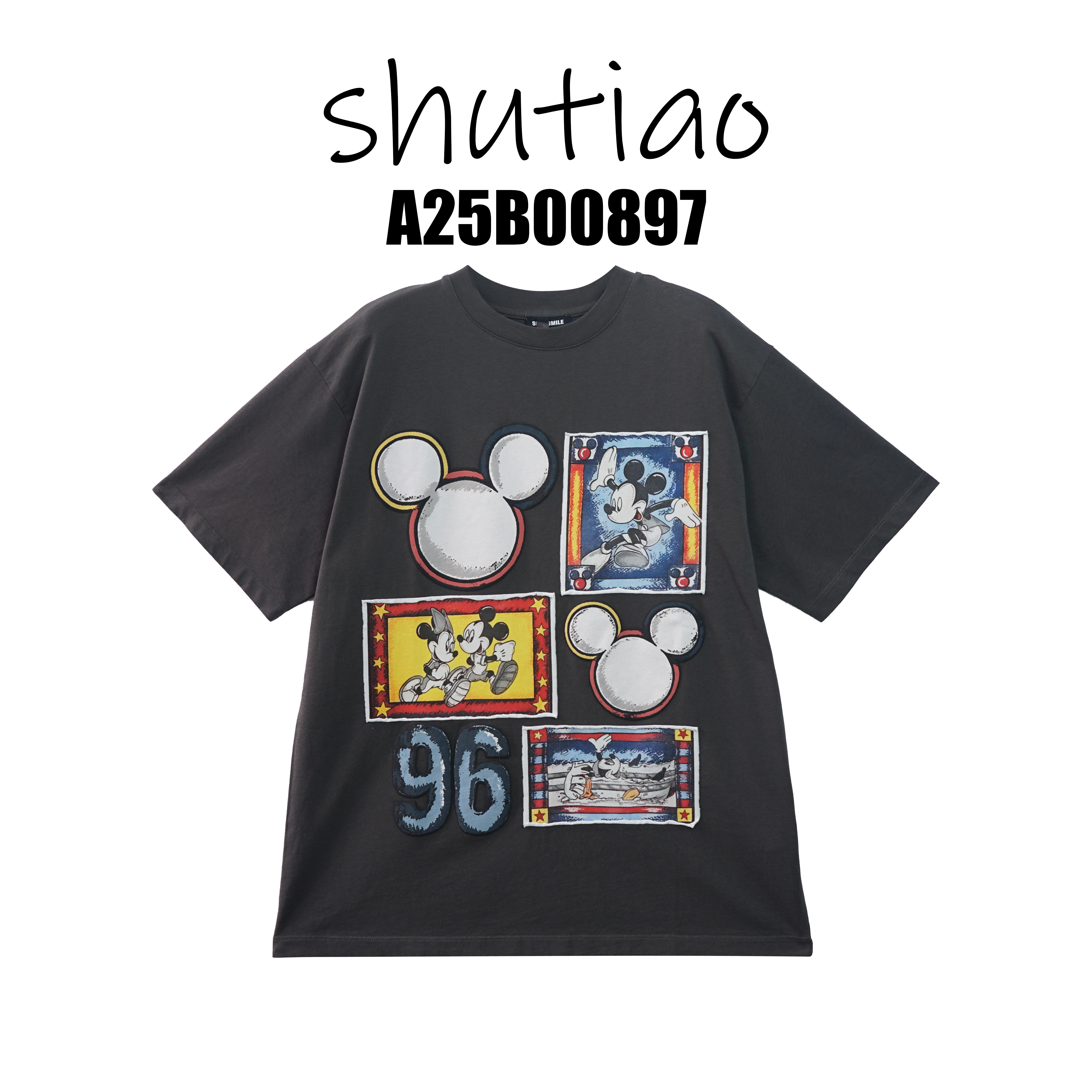 【SHUTIAO】2025春夏：新款小众设计款T恤A25B00897