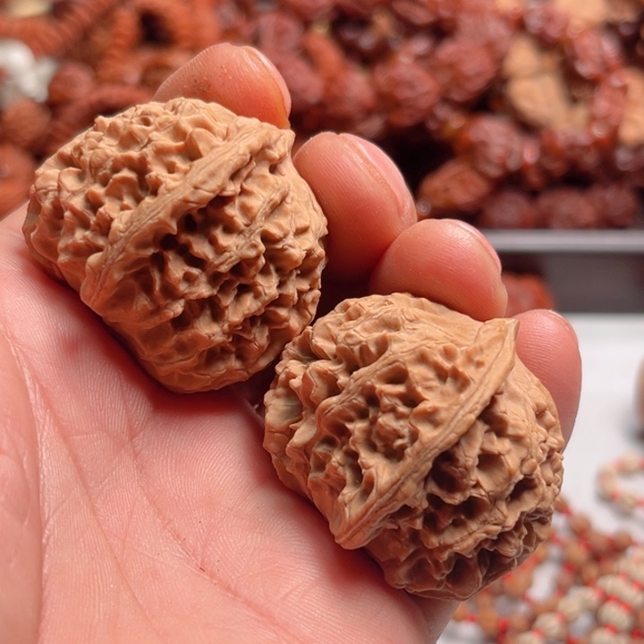 把件文玩核桃野生太行凤眼元宝