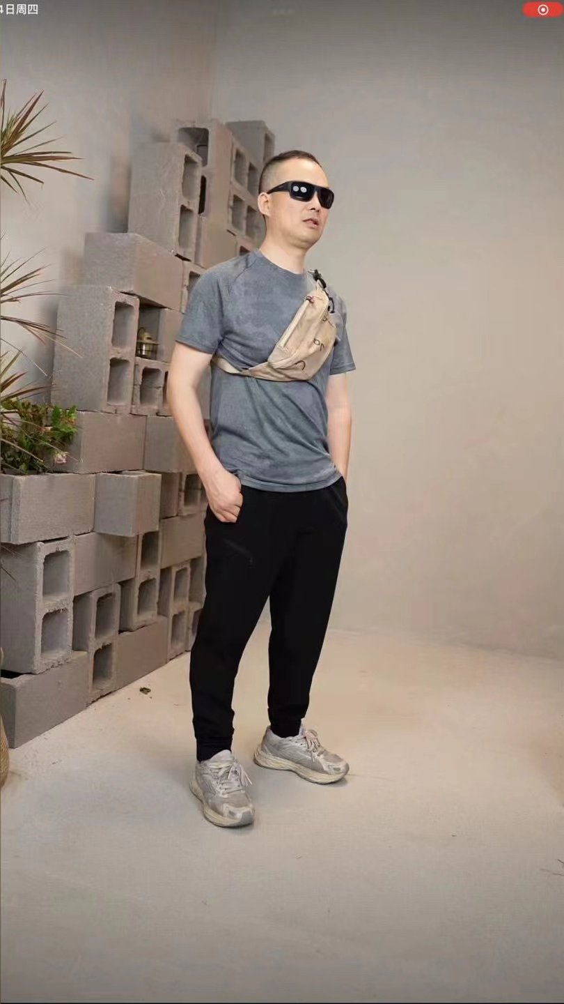 机能户外防泼水面料修身速干男长裤