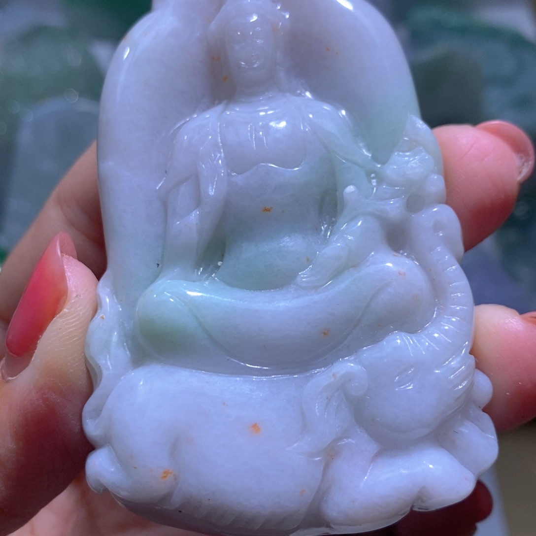 【闪购商品】翡翠未镶嵌颈饰普贤