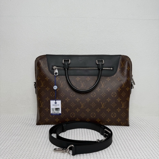 99新 LouisVuitton/路易威登 5666/男士时尚棕老花手提公文包