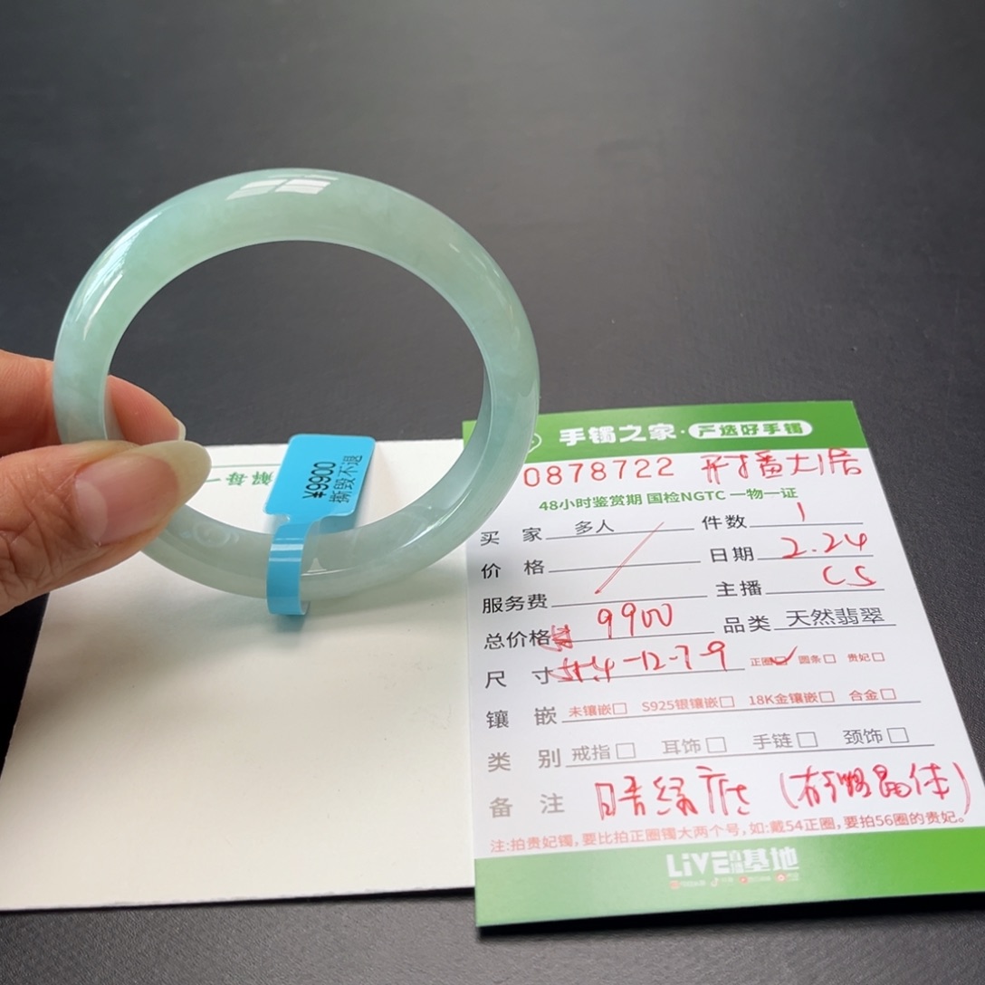 翡翠手镯未镶嵌多人