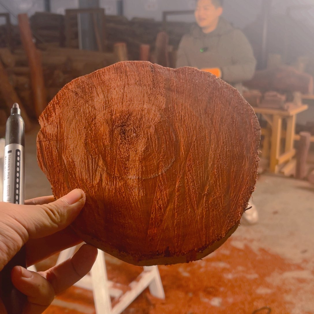 紫檀木类端景台福**照赞比亚血檀原木料闪购十三