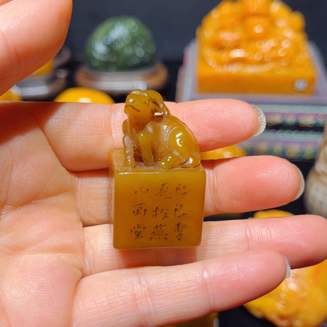 田黄石问*堂石雕石雕石雕