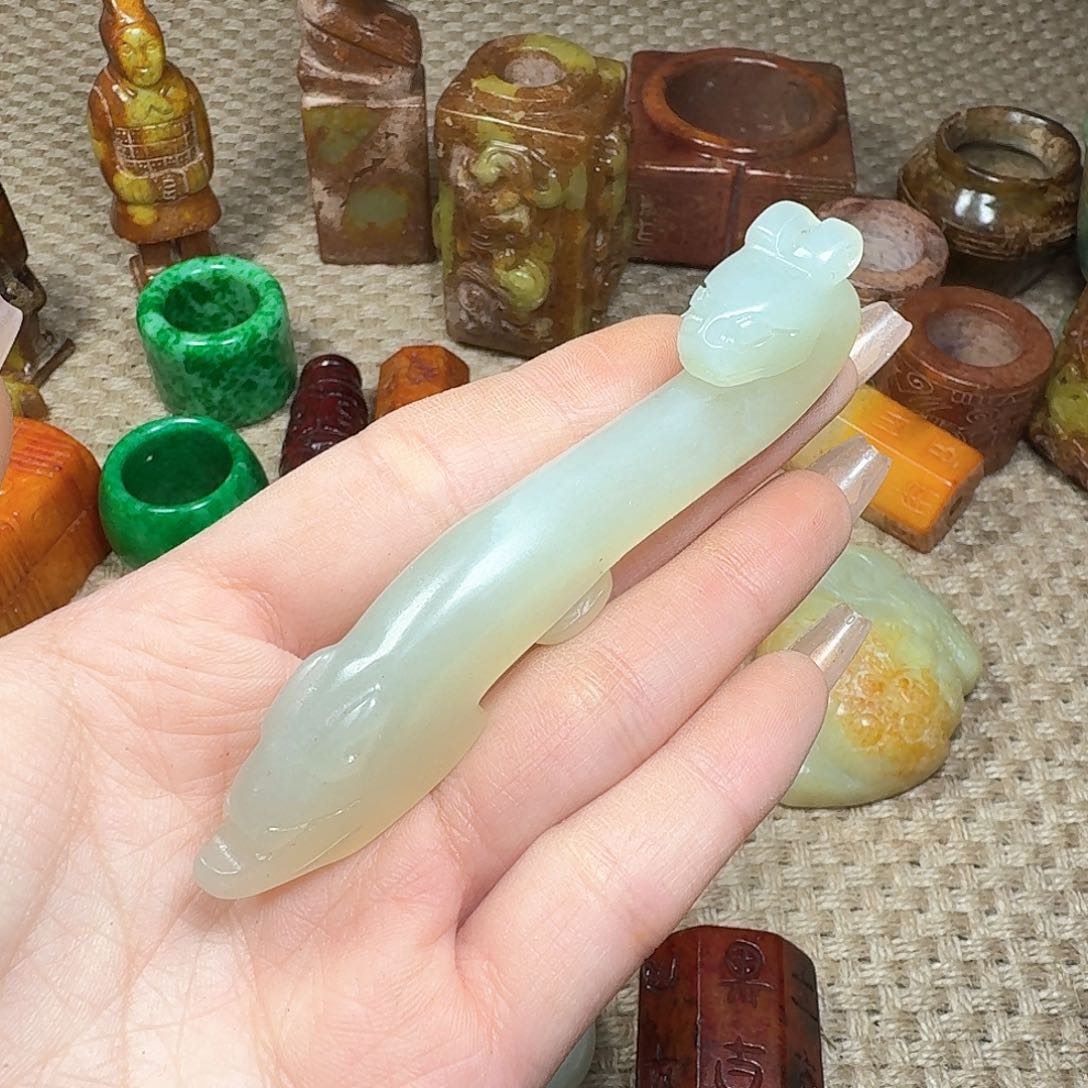 白玉菩提吊坠挂件