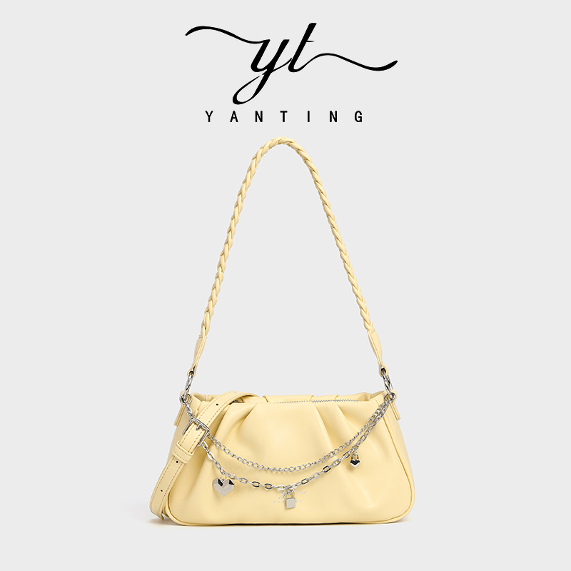 2024秋冬新款洋气褶皱腋下云朵包休闲单肩斜挎女包YT8004