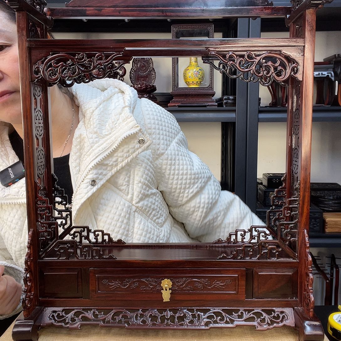 木红木笔架工艺品