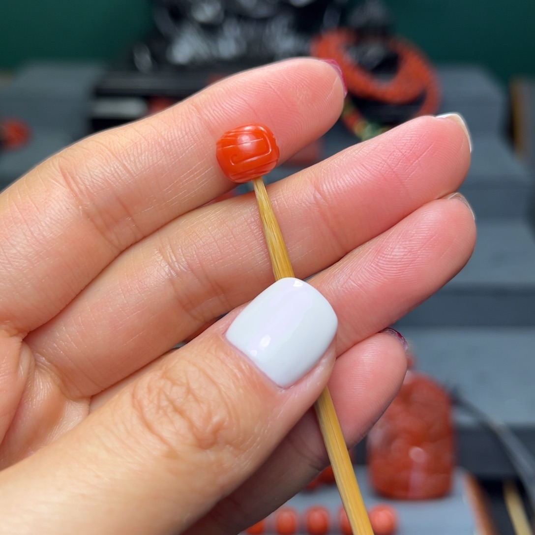 南红玛瑙卡9mm未镶嵌