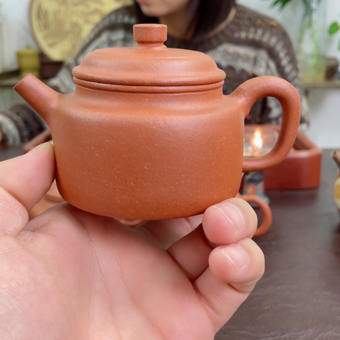 茶壶紫砂德钟纯红降坡