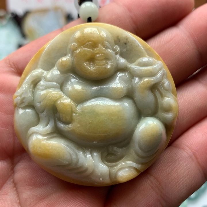 翡翠颈饰未镶嵌保真天然a货翡翠