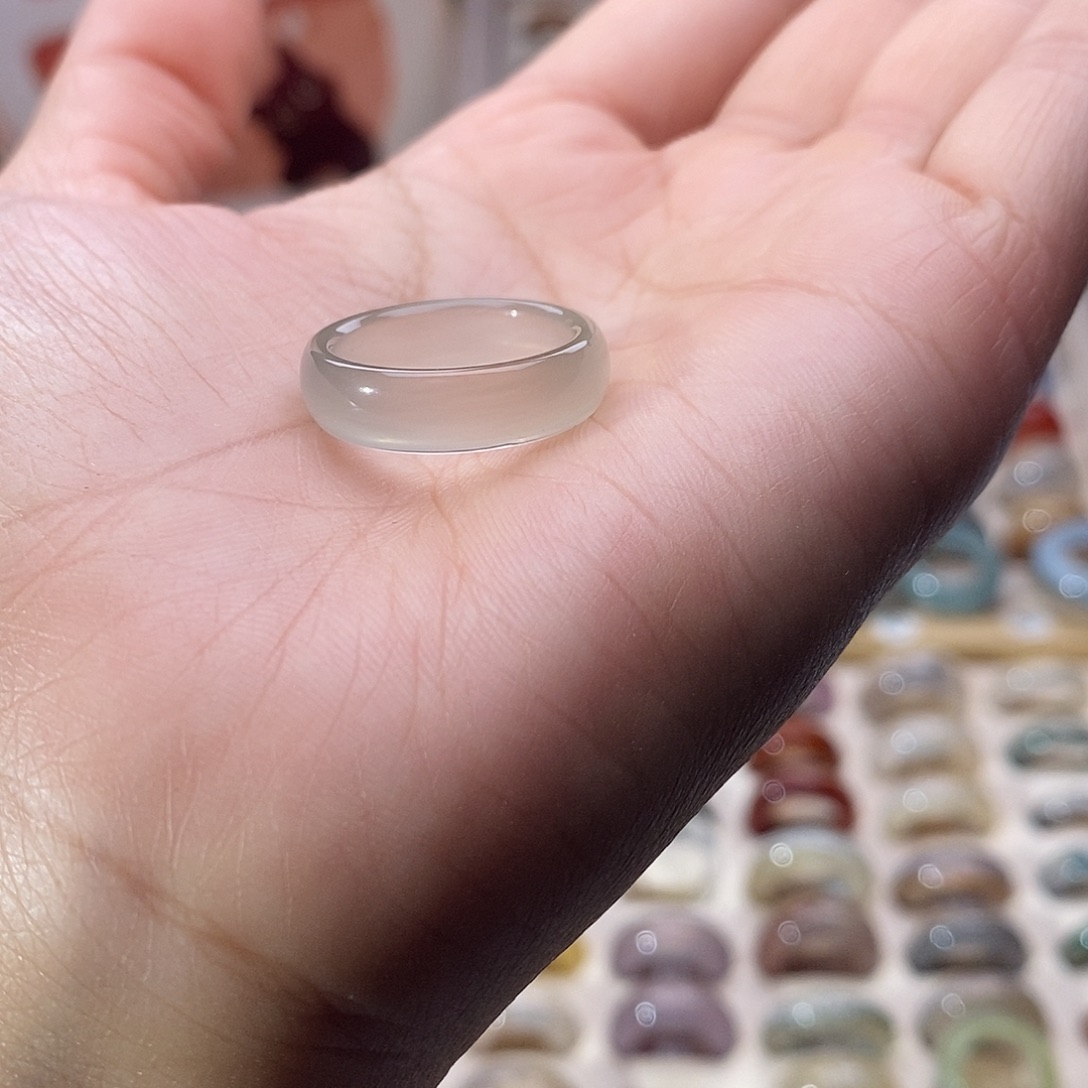 玛瑙/玉髓未镶嵌戒指A 39不退换港14