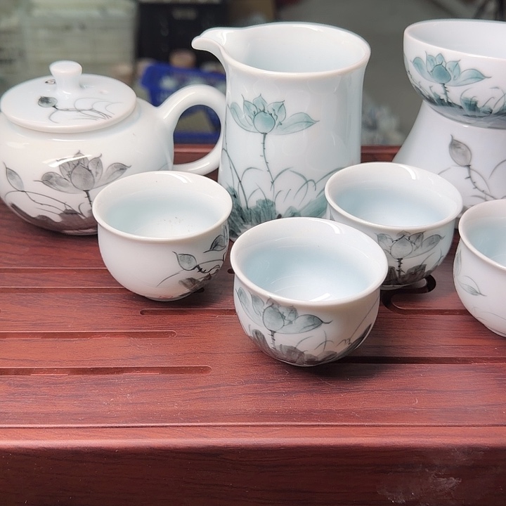 微瑕老物件影青系列墨盒套组