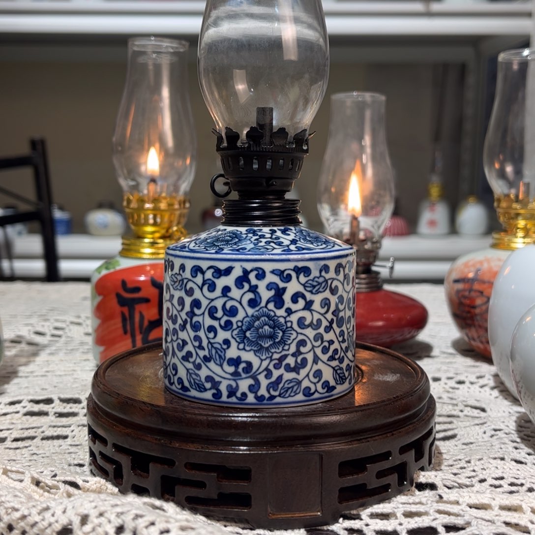 摆件景德镇陶瓷香薰灯