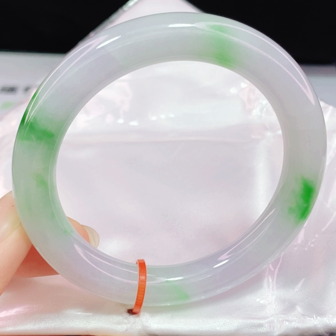 未镶嵌手镯翡翠53圆镯