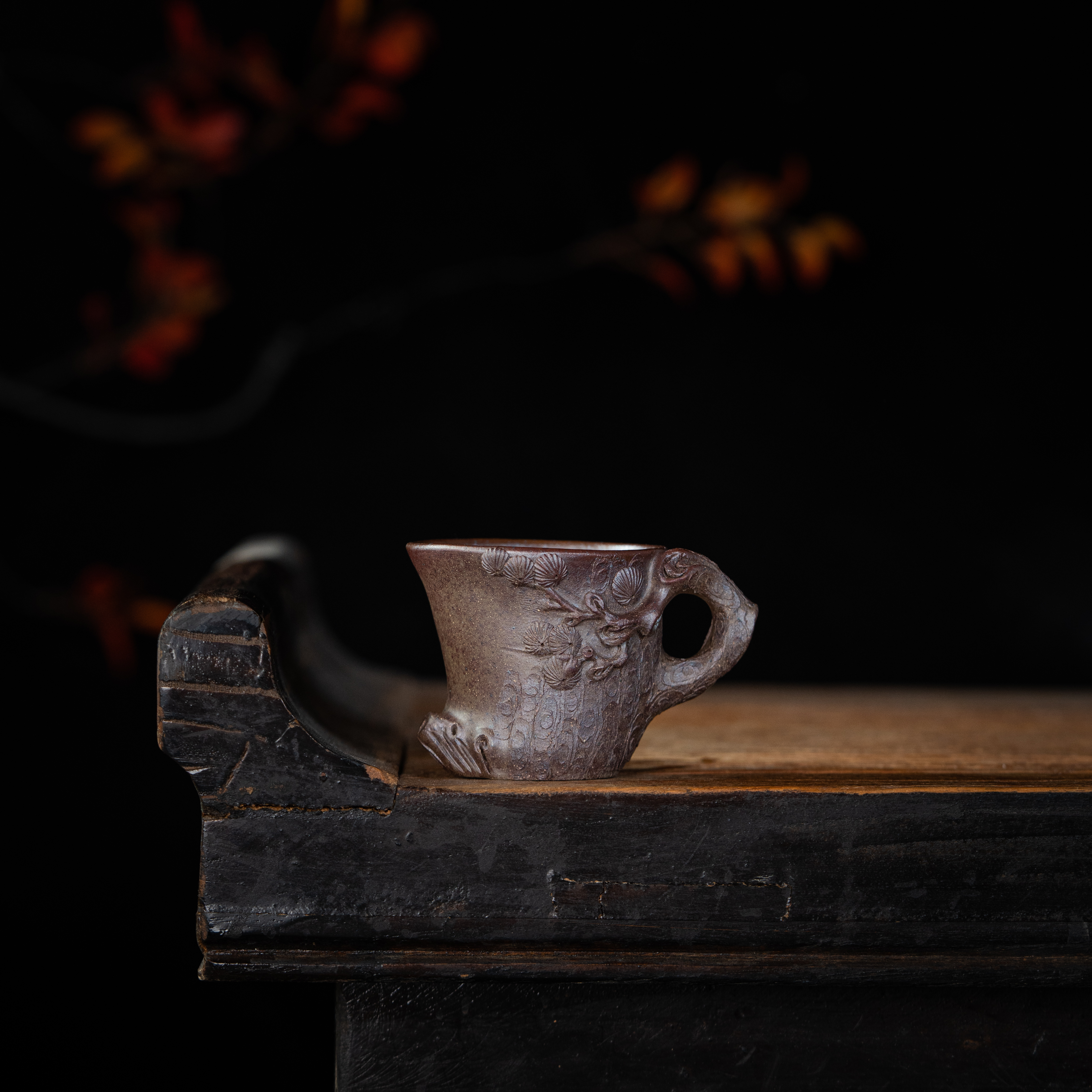 【玉呈窑】 千载杯二式 周华强制 全手工 青段柴烧 65cc 茶具