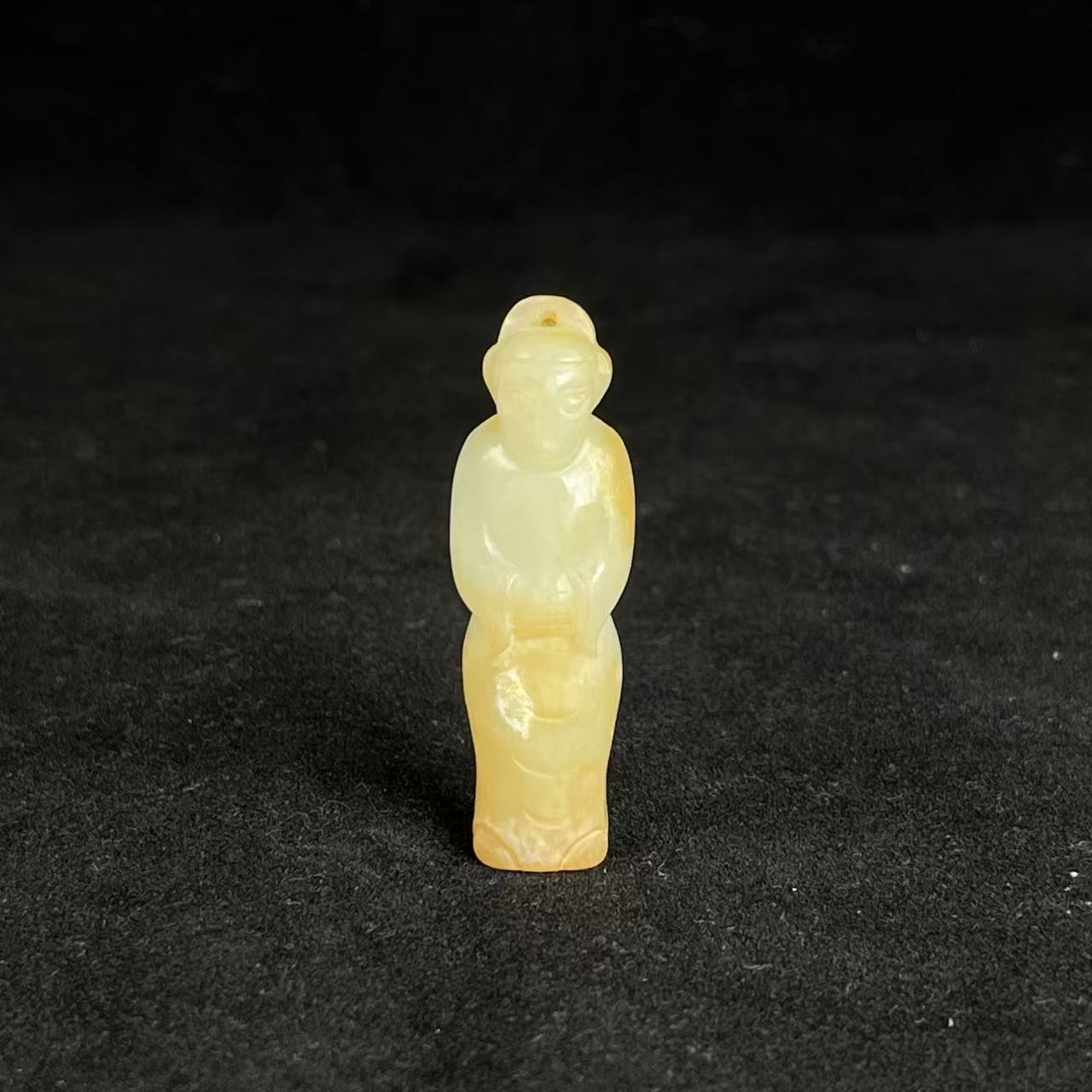 清代 和田玉人物挂件/114321