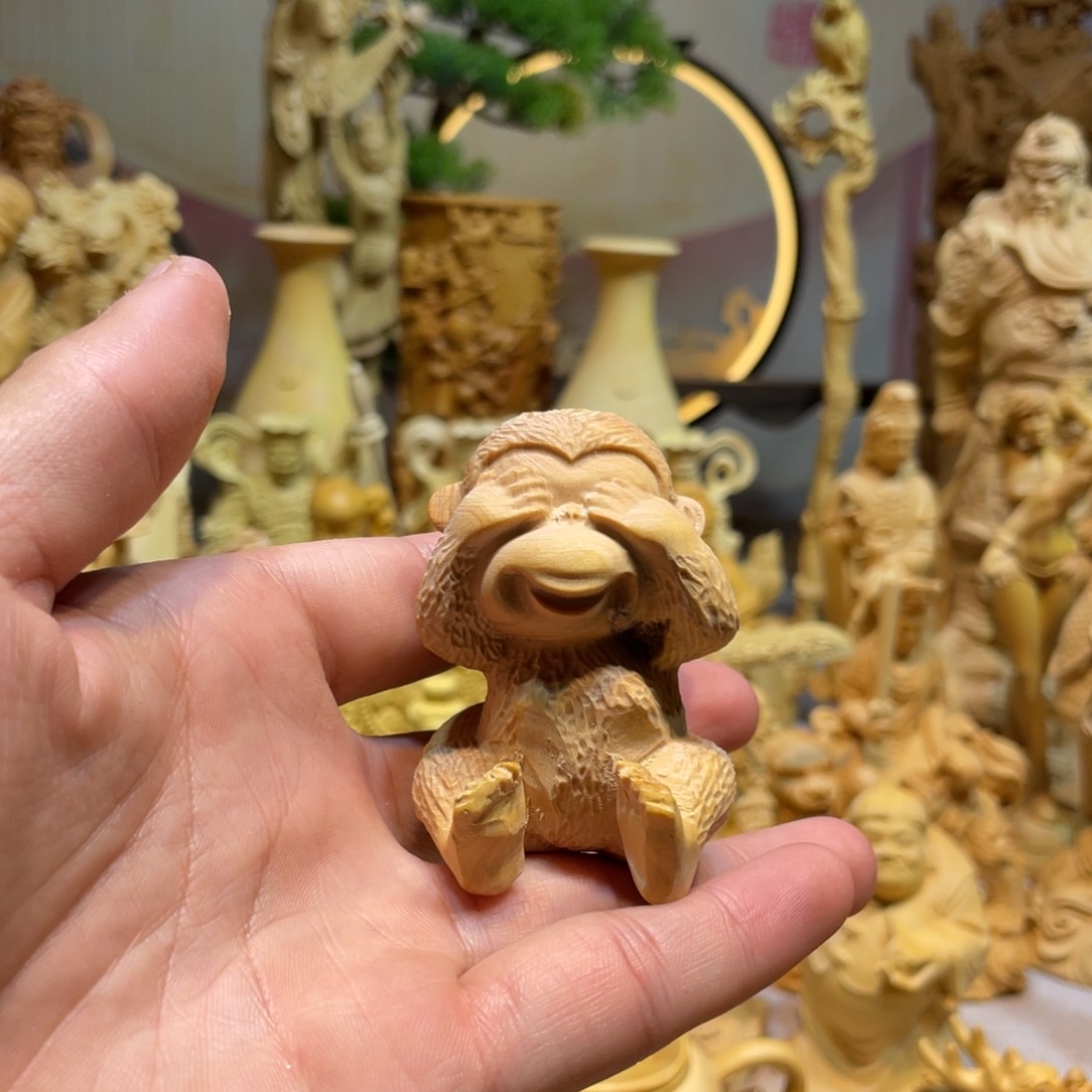 黄杨木黄杨木小叶瑕疵猴子