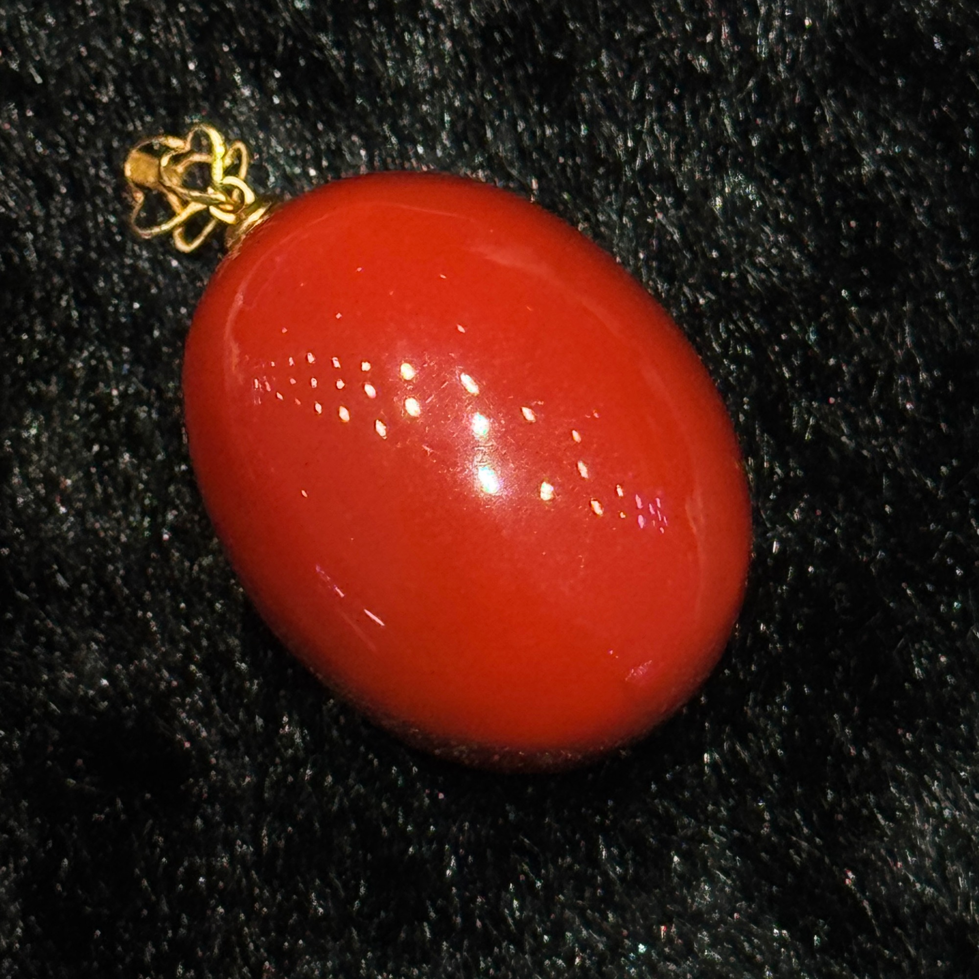 ZBG0965 18k南红蛋面吊坠（天然珠宝多样性发其一）