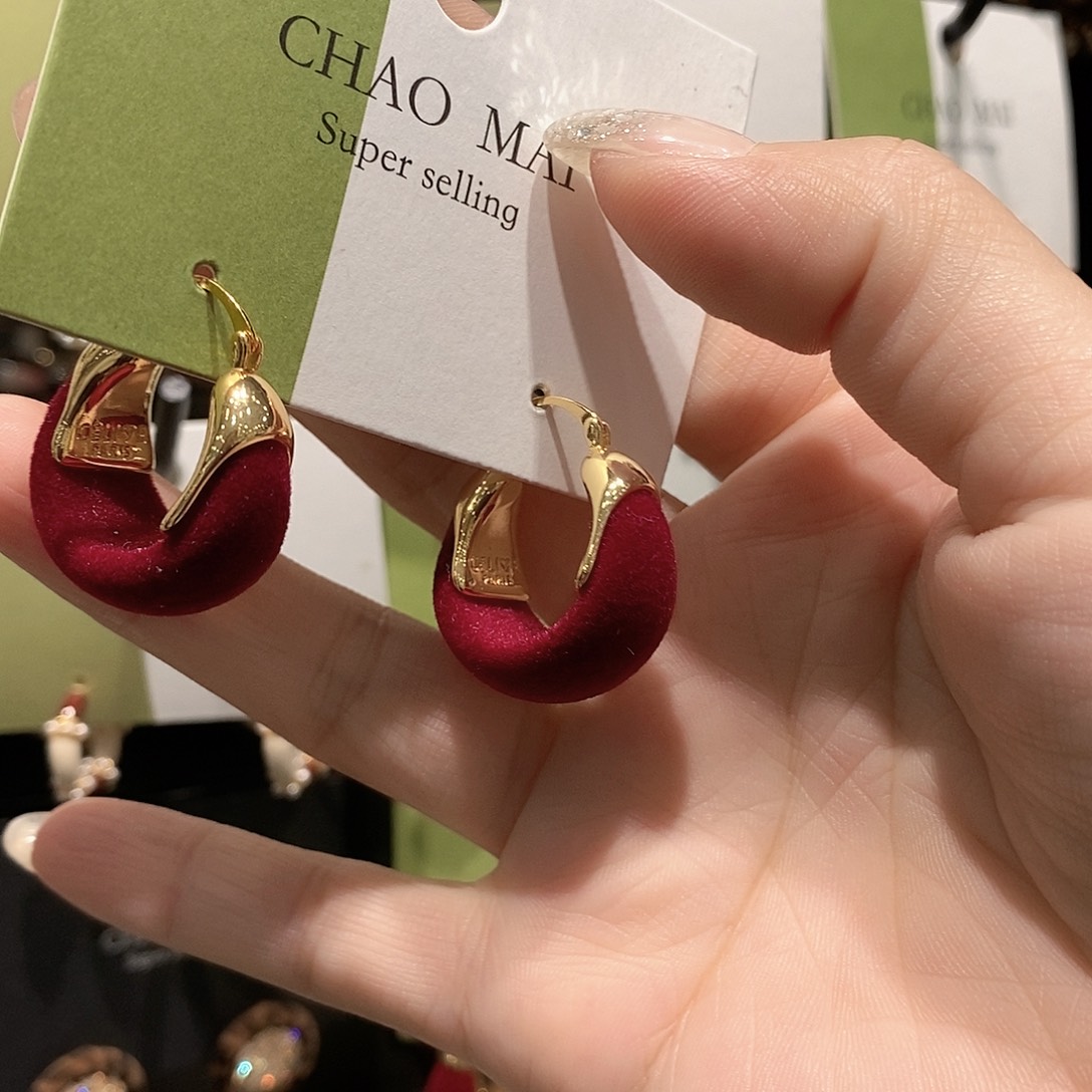 铜合金925银酒红色包包