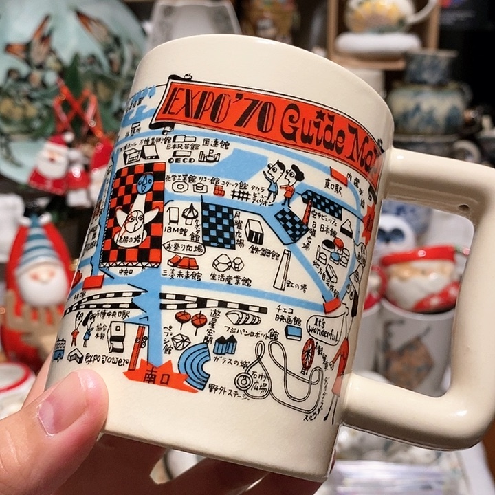 搪瓷地图马克杯………