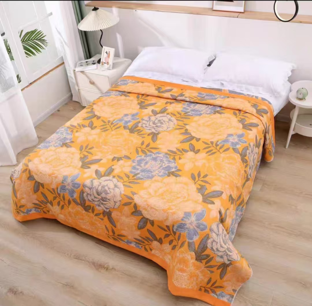 月季花开150*200cm加厚舒适床盖