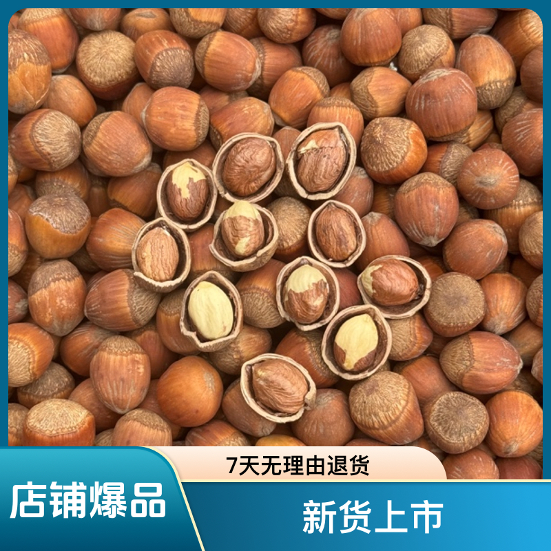 铁锅笨炒大果熟榛子水漏大榛子新货