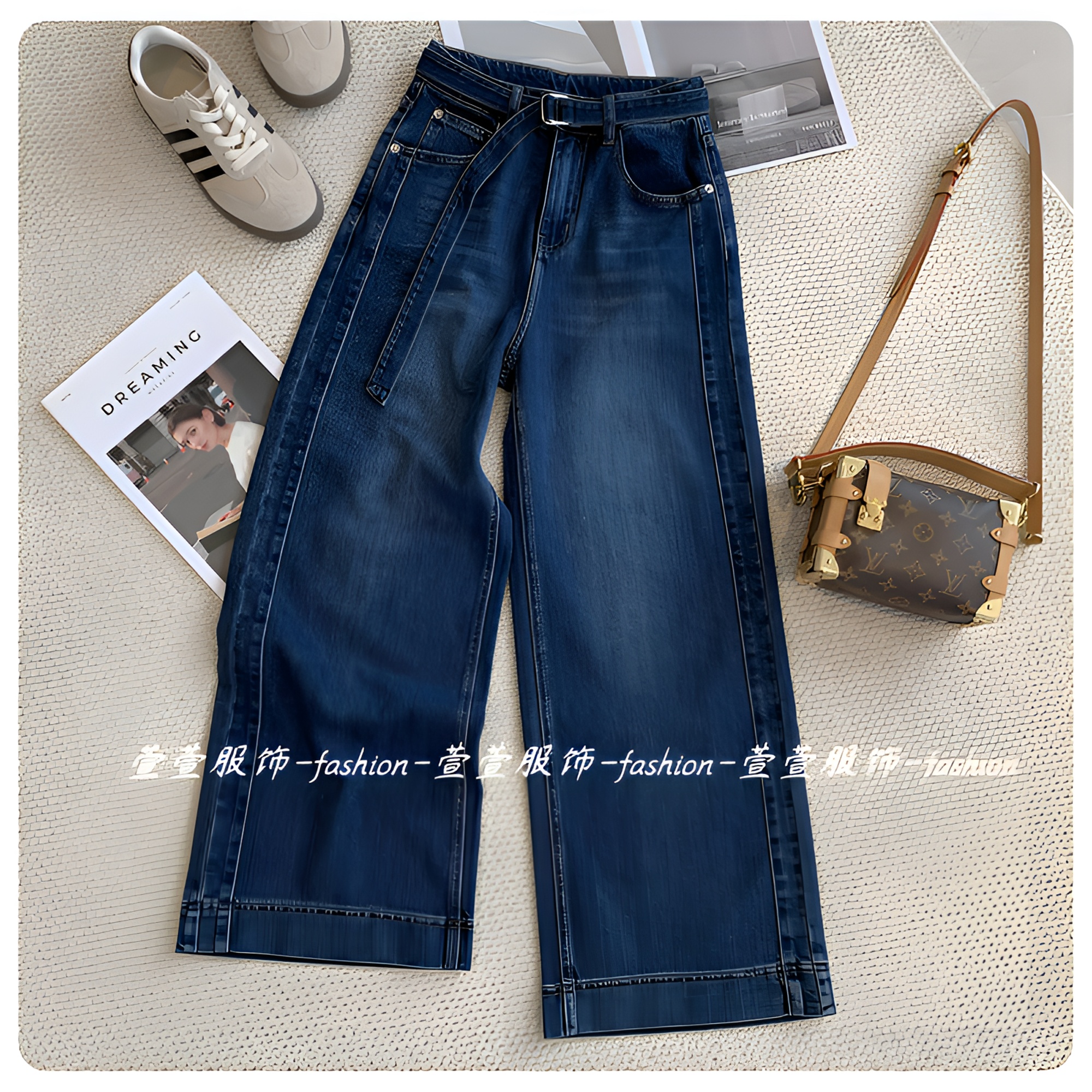 【萱萱服饰】NZK616早春新款高品质网红爆款气质显瘦时尚百搭牛仔裤