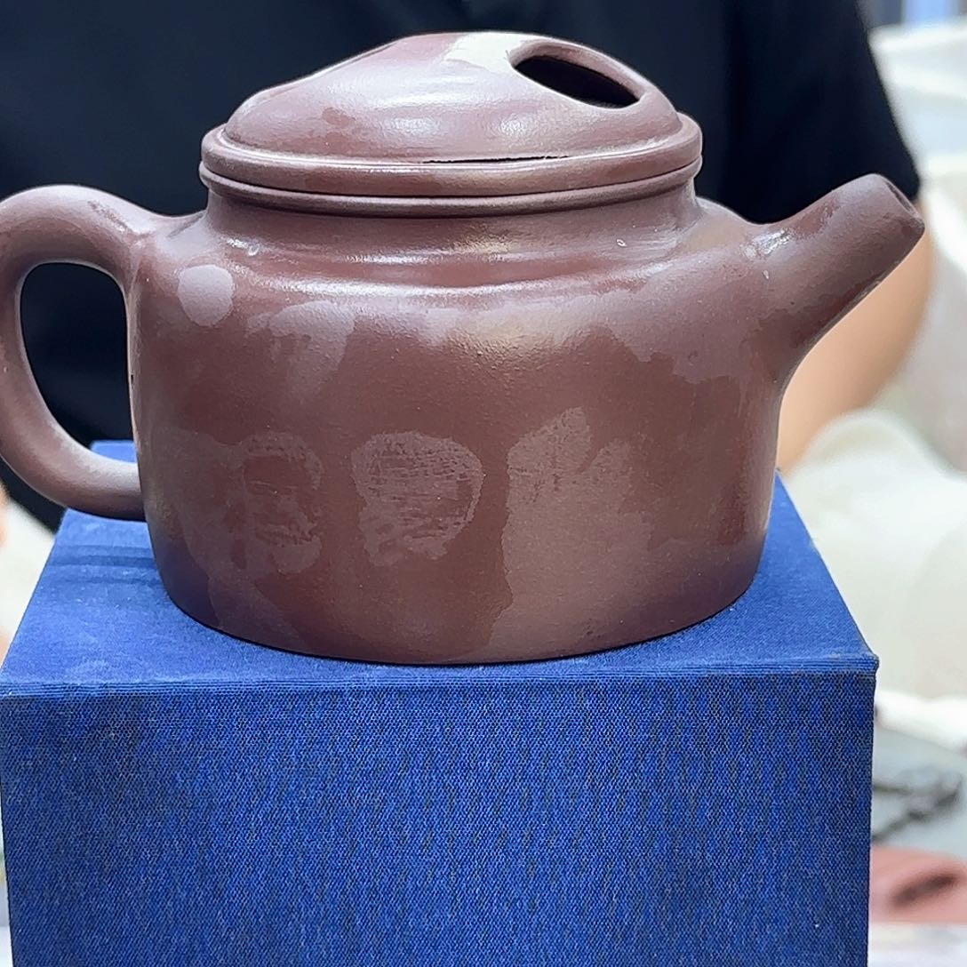 茶壶紫砂宜兴紫砂壶瑕疵处理
