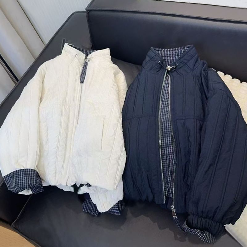 女童夹棉外套秋冬装2025新款潮儿童百搭上衣韩版女孩加厚棉服洋气