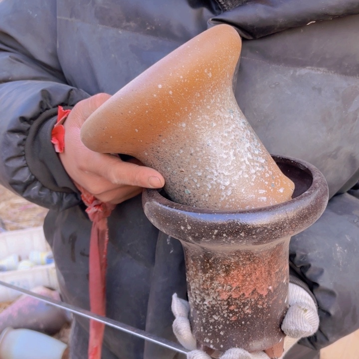 红陶口径 高度 花盆 15 17