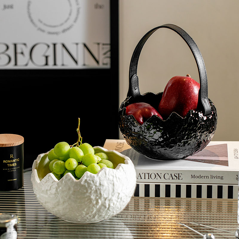 高颜值轻奢果盘果篮创意果盆水果篮糖果酒店用水果盘收纳碗