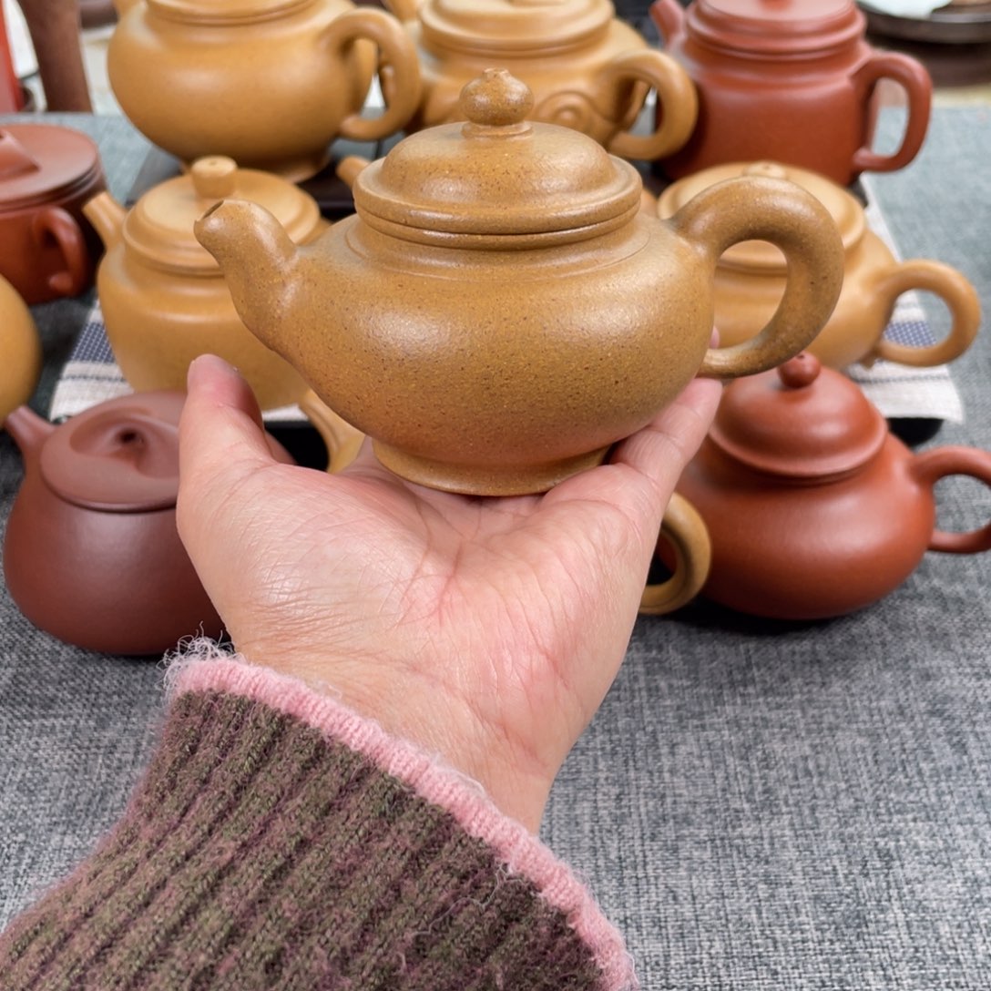 紫砂茶壶黄金段笑英全手30目200